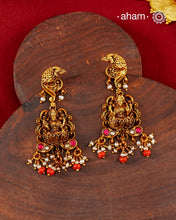 Laxmiji Gold Polish Silver Earrings