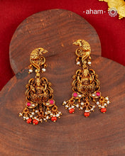 Laxmiji Gold Polish Silver Earrings