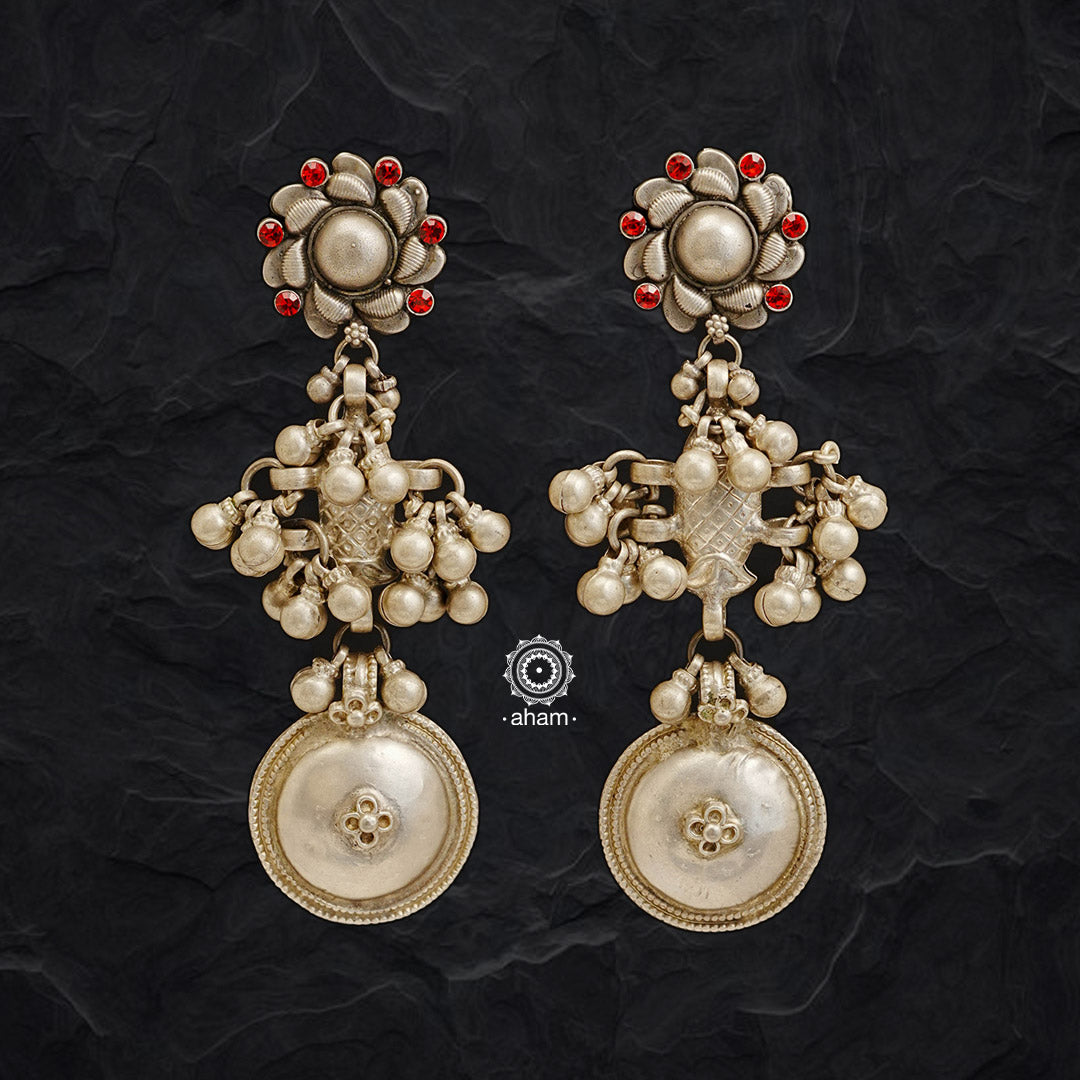 Tribal Fish Silver Earrings