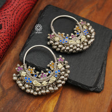 Beautiful vintage silver hoops from Rajasthan. Stunningly beautiful. You can wear them as it is as hoops or add a stud on top for ease of wear. 