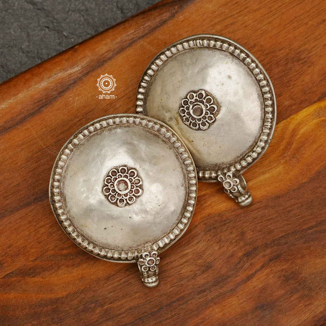 Tribal Oversized Silver Studs