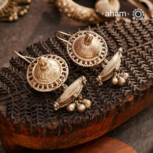 Crafted by combining distinct tribal silver pieces, these Unique Tribal Silver Earrings are a celebration of heritage and creativity. Each element is carefully chosen to create a design that’s bold yet timeless. Handcrafted in silver, these earrings add a touch of authentic tribal craftsmanship to any look — perfect for those who love jewellery with a story