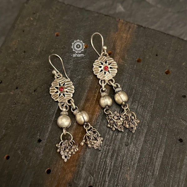 Tribal Earrings created in silver with traditional artistry and craftsmanship.