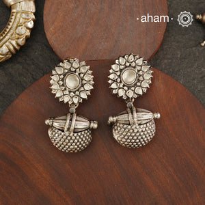 Vintage Tribal Silver Earrings