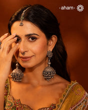 Statement Tribal Silver Jhumkie Earrings - These bold, handcrafted silver jhumkie earrings. The delicate ghungroos create a delightful sound with every movement, adding a playful yet traditional touch. Perfect for those who appreciate heritage jewellery wthese earrings are an eye-catching addition to any collection. Please note that the earrings are heavy and weigh around 122 grams