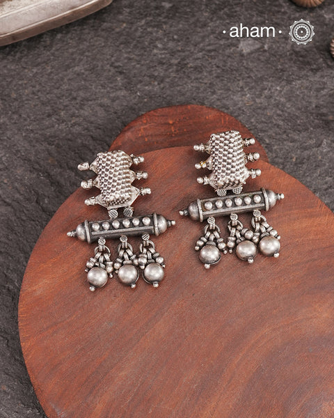 Tribal Silver Earrings