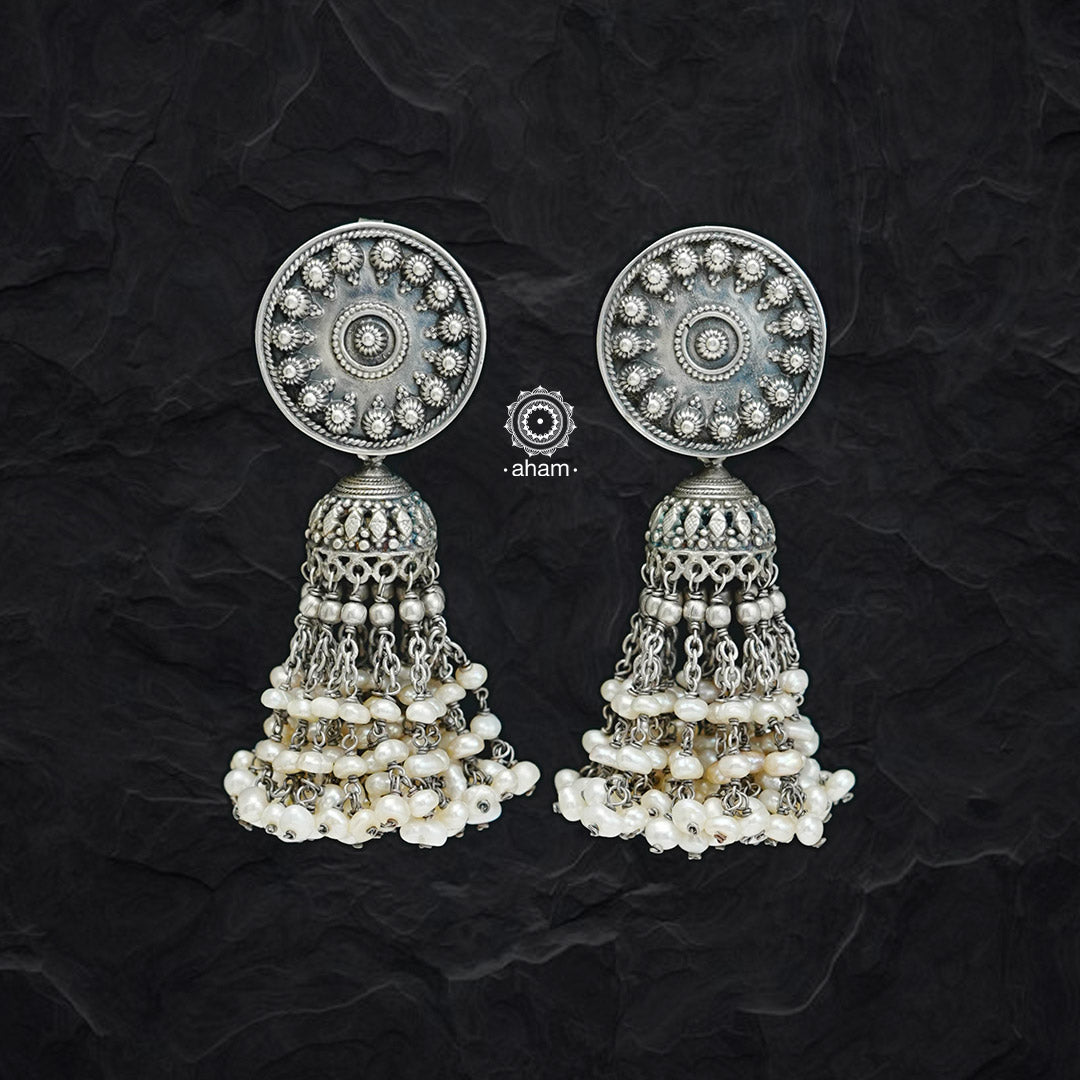 Pearl Silver Jhumkie