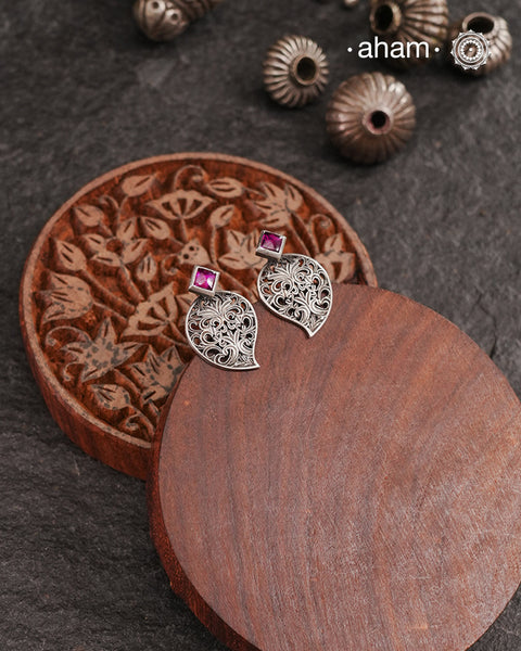 Shivneri Ambi Silver Studs