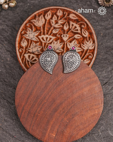 Shivneri Ambi Silver Studs