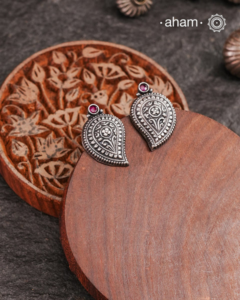 Shivneri Ambi Silver Studs