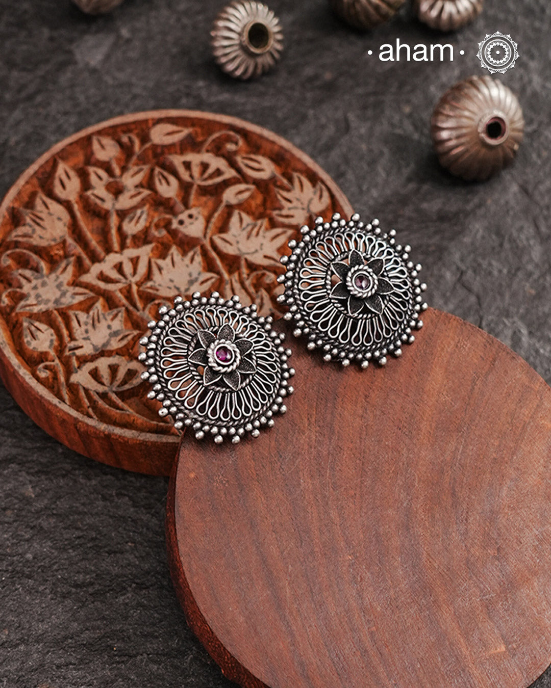 Expertly handcrafted in Kolhapur, these 92.5 sterling silver earrings are made by skilled artisans. Their lightweight design makes them ideal for everyday wear.