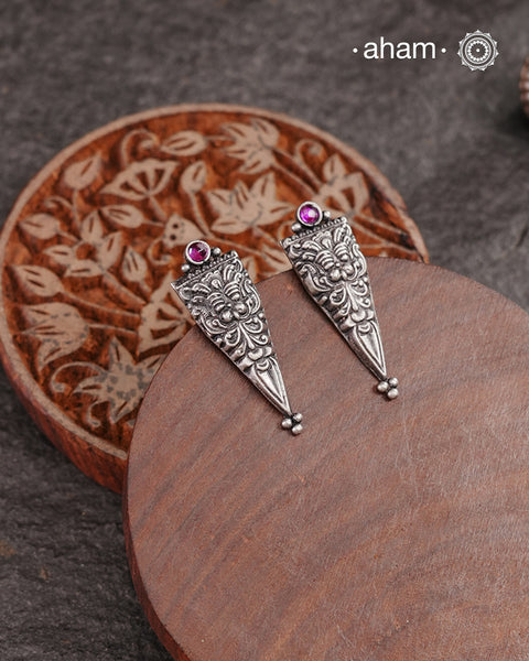 Shivneri Silver Earrings