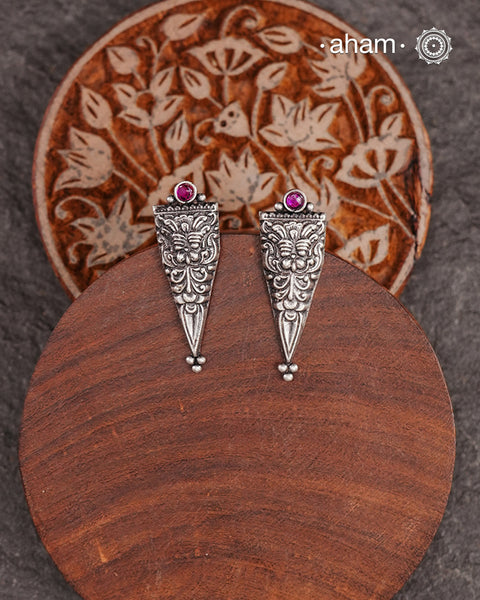 Shivneri Silver Earrings
