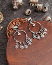 Shivneri Cow Silver Earrings