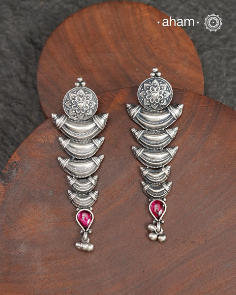 Shivneri Silver Earrings