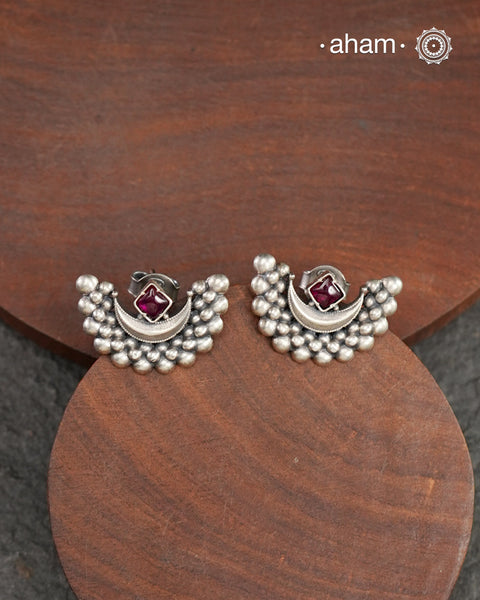 Shivneri Chand Silver Earrings