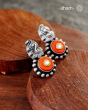 Ira Peacock Silver Earrings