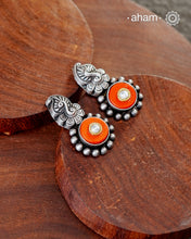 Ira Peacock Silver Earrings