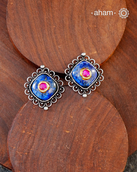 Ira Lapiz Silver Studs