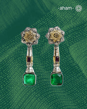 Noori Two Tone Silver Earrings