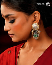 Noori Two Tone Parrot Silver Earrings