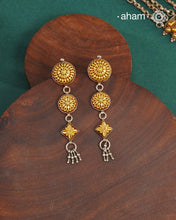 Bandhel Two Tone Silver Earrings