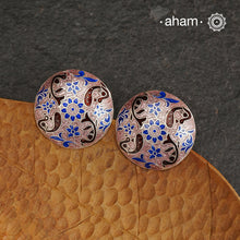 Elevate your style with our Meena Work Silver Earrings. Handcrafted in 92.5 silver, these earrings feature traditional meenawork, adding intricate detail to your ensemble. Enhance your look with this elegant and timeless accessory.