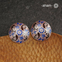 Elevate your style with our Meena Work Silver Earrings. Handcrafted in 92.5 silver, these earrings feature traditional meenawork, adding intricate detail to your ensemble. Enhance your look with this elegant and timeless accessory.