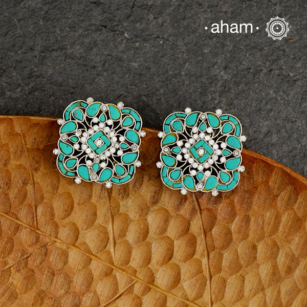 Ira Turquoise Silver Studs