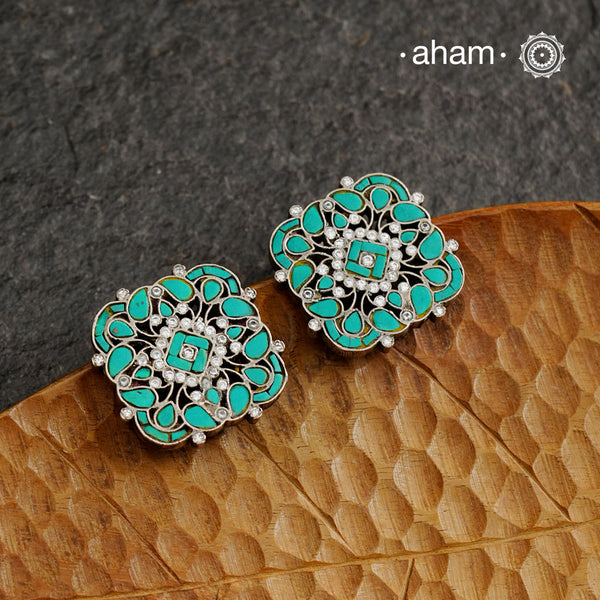 Ira Turquoise Silver Studs