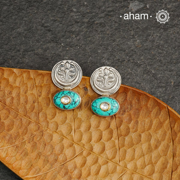 Ira Turquoise Silver Earrings