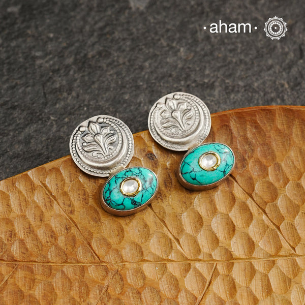 Ira Turquoise Silver Earrings