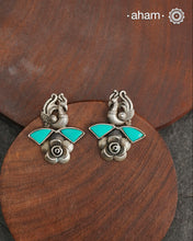 Ira Peacock Silver Earrings