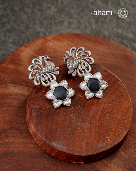 Handcrafted 92.5 sterling silver Ira Earrings. Perfect for special occasions and festivities.