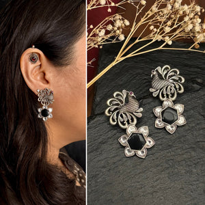 Handcrafted 92.5 sterling silver Ira Earrings. Perfect for special occasions and festivities.