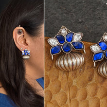 The Ira Silver Earrings are the perfect accent for your wardrobe. Crafted from 92.5 sterling silver, these earrings feature beautiful kundan details and are lightweight for all-day comfort. Add a touch of elegance with this timeless jewellery.