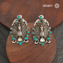 Ira Peacock Silver Earrings