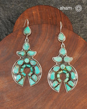 Himalayan Turquoise Silver Earrings