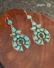 Himalayan Turquoise Silver Earrings