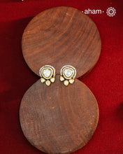 These expertly crafted studs feature 92.5% sterling silver with a fine gold polish finish and elegantly set with brilliant moissanite stones. Designed to offer lasting shine and sophistication making them a perfect choice for both everyday wear and special occasions.