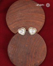 These expertly crafted studs feature 92.5% sterling silver with a fine gold polish finish, elegantly set with brilliant moissanite stones. Designed to offer lasting shine and sophistication making them a perfect choice for both everyday wear and special occasions.  