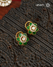 Moissanite Gold Polish Silver Studs