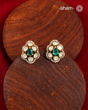 Moissanite Gold Polish Silver Studs