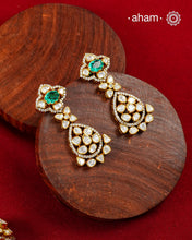Moissanite Gold Polish Silver Earrings
