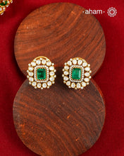 Moissanite Gold Polish Silver Studs