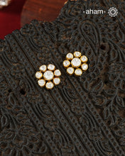 Moissanite Gold Polish Silver Studs