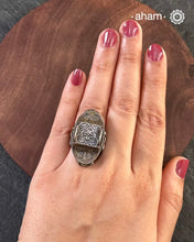 Handcrafted silver ring.