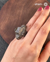 Handcrafted silver ring.