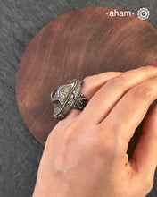 Handcrafted silver ring.