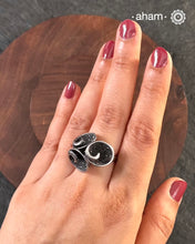 Handcrafted Ring in 92.5 sterling silver with marcasite stone setting&nbsp;